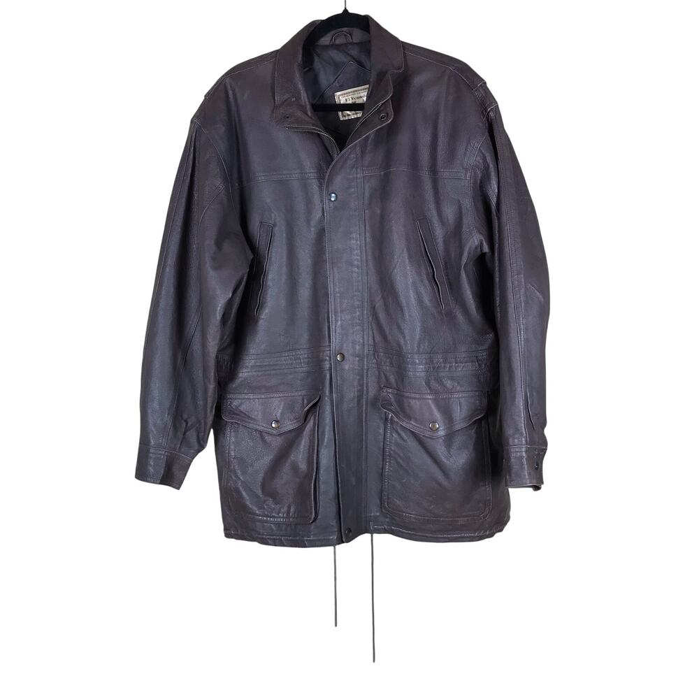Vintage El Venado Leather Jacket Men’s Medium Brown Cowhide Western Mexico